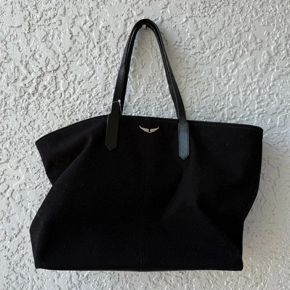 Zadig & Voltaire Mick Wings Canvas Tote Bag